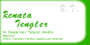 renata tengler business card